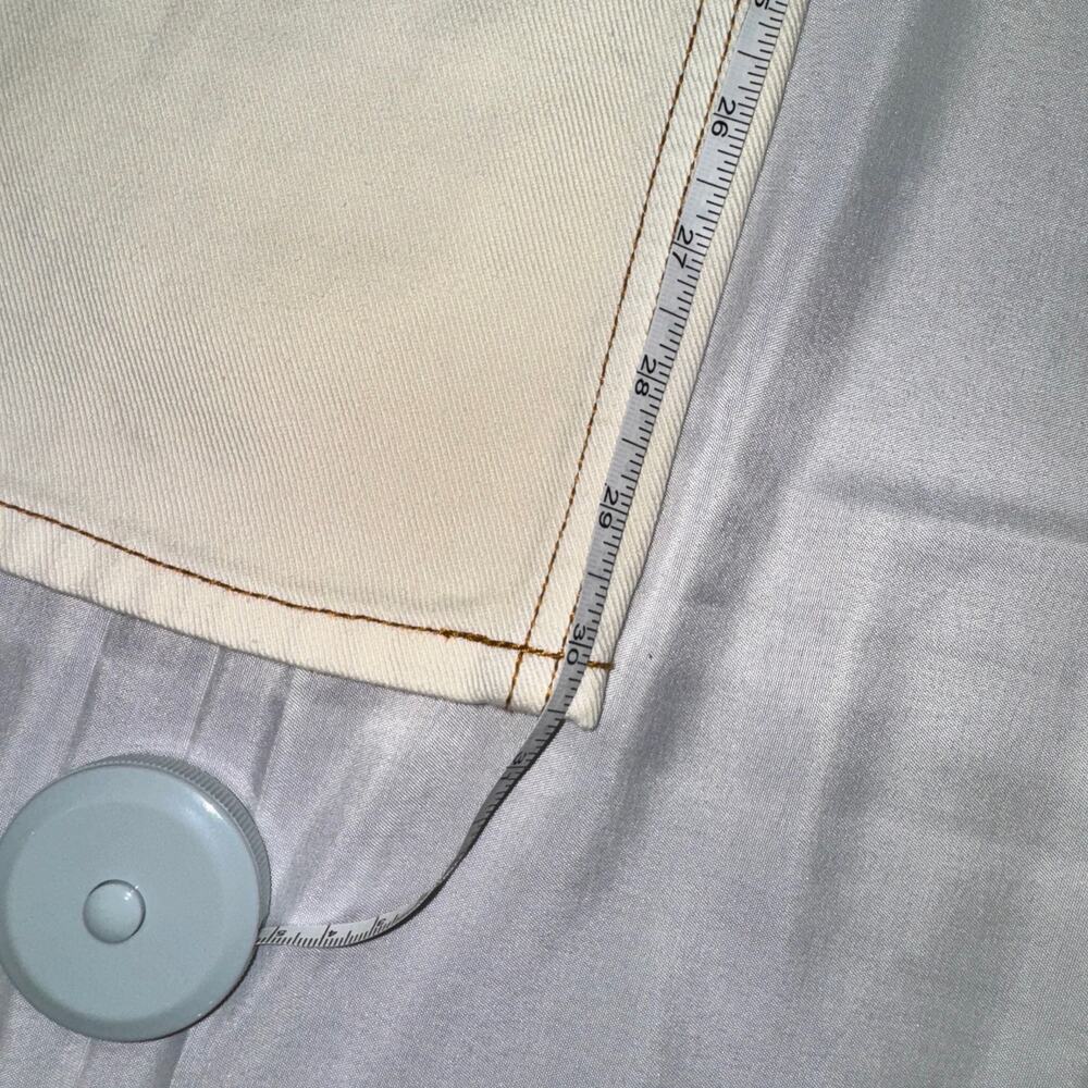 BDG Urban Outfitters Loose Straight Jeans NWT Size 24 Destroyed Ivory High Rise - Picture 13 of 16